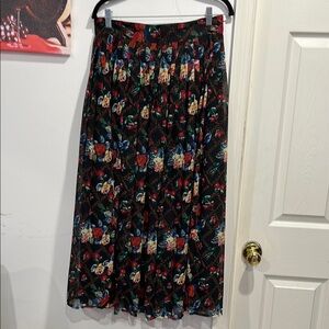 Potomac collection Floral Black Skirt size 14